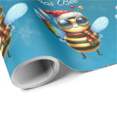 Santa Bee "Oh Christmas Bee" Geschenkpapier (Rolleneckpunkt)