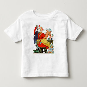 Santa bei der Arbeit Kleinkind T-shirt
