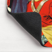 Santa bei der Arbeit Mousepad (Ecke)