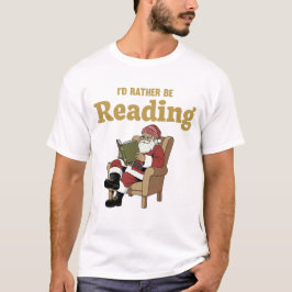 Santa beim Lesen T-Shirt