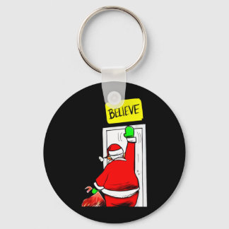 Santa Believe Weihnachten Schlüsselanhänger