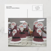 Santa Bells Feiertagspostkarte (Vorne/Hinten)