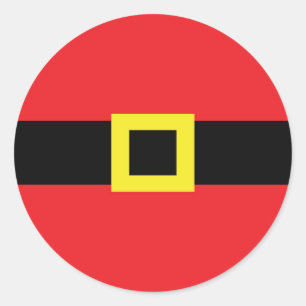 Santa Belly Belt Buckle Funny Weihnachtsfeiertag Runder Aufkleber