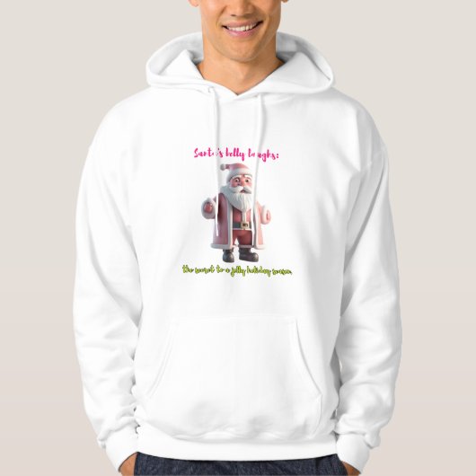 Santa Belly Laughs Hoodie (Vorderseite)