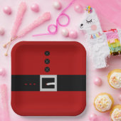 Santa Belly Paper Plate Pappteller (Party)