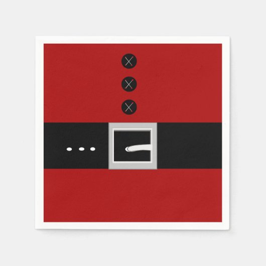 Santa Belly Papier-Serviette Serviette (Vorderseite)