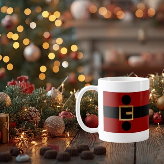 Santa Belt Christmas – Festive Holiday Gift Kaffeetasse