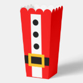 Santa Belt Popcorn Favor Box Geschenkschachtel (Rückseite)