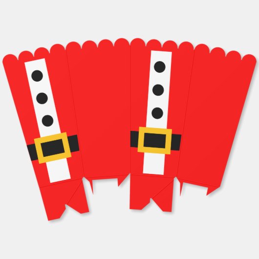 Santa Belt Popcorn Favor Box Geschenkschachtel (Ungeklappt)