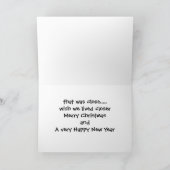 SANTA BENT OVER FIRE - OOPS FEIERTAGSKARTE (Innenseite)