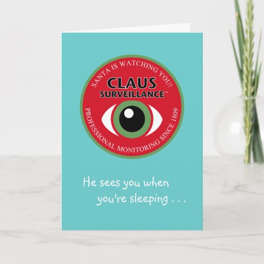 Santa beobachtet Weihnachten (Vorderseite)