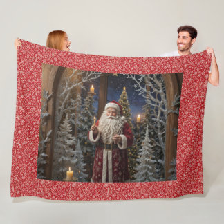 Santa Besuche Fleecedecke