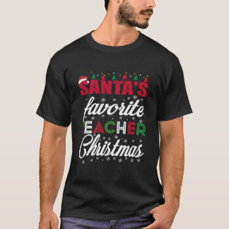 Santa bevorzugter Lehrer T-Shirt