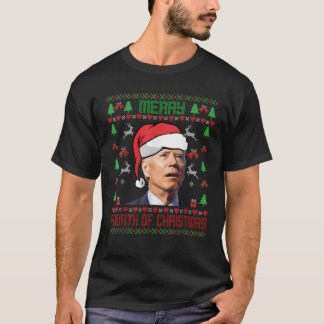 Santa Biden Merry 4. Weihnachten Ugly Weihnachten T-Shirt