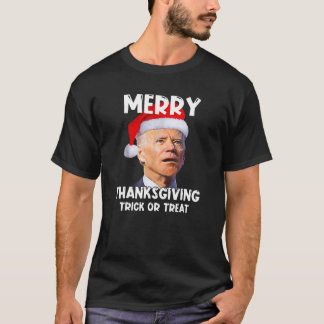 Santa Biden Merry Erntedank Trick oder Treatment C T-Shirt