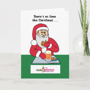 Santa / Bier & Kekse/Anpassbares Logo Weihnachten