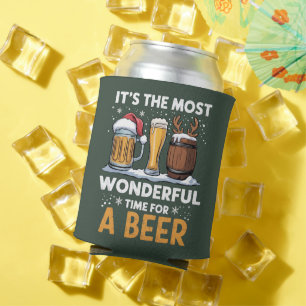 Santa-Bier-Weihnachtsfeier-Trinken-Familie-Geschen Dosenkühler