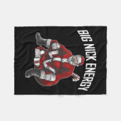 Santa Big Nick Energy Funny Meme Christmas Hilario Fleecedecke (Vorderseite (Horizontal))