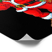 Santa Bigfoot 67 Meme Six Seven 6 7 Funny Bigfoot Poster (Ecke)