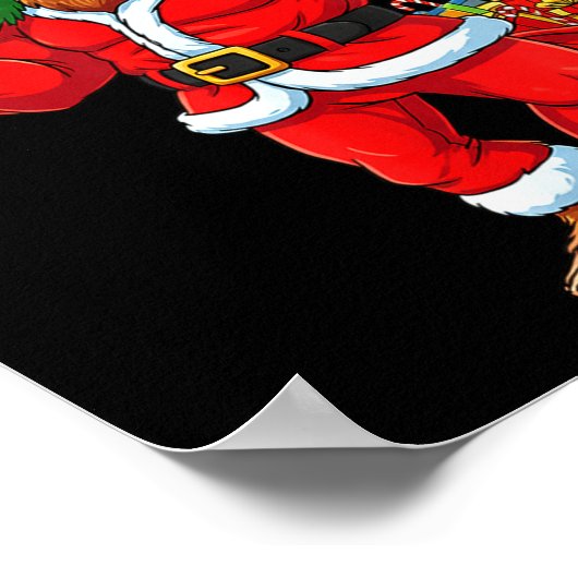 Santa Bigfoot 67 Meme Six Seven 6 7 Funny Bigfoot Poster (Ecke)