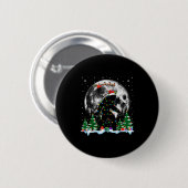 Santa Bigfoot Christmas Lights Funny Sasquatch Bel Button (Vorne & Hinten)