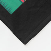 Santa Bigfoot Christmas Lights Funny Sasquatch Bel Fleecedecke (Ecke)