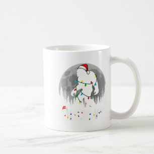 Santa Bigfoot Christmas Lights Funny Sasquatch Bel Kaffeetasse