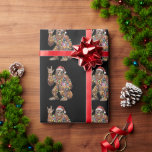 Santa Bigfoot Christmas Lights Rock Funny Geschenkpapier<br><div class="desc">Santa Bigfoot Christmas Lights Rock Funny Sasquatch Glaube</div>