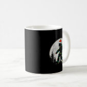 Santa Bigfoot Christmas Lights Rock Funny Sasquatc Kaffeetasse (VorderseiteRechts)