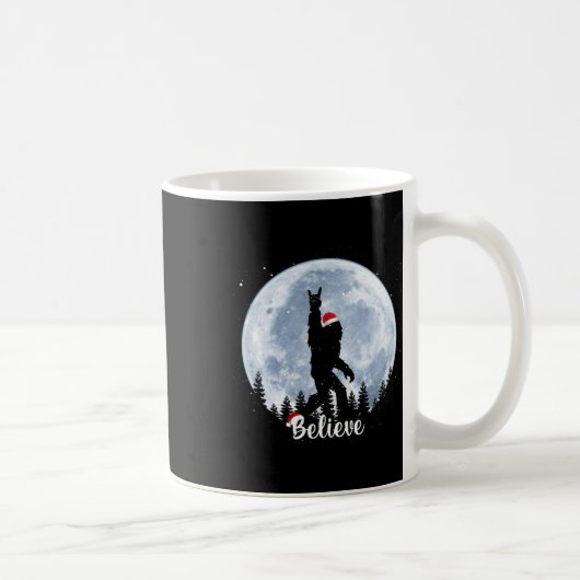 Santa Bigfoot Christmas Rock Roll Sasquatch Glauv Kaffeetasse (Rechts)