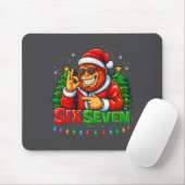 Santa Bigfoot Christmas Sasquatch 67 Funny Meme Si Mousepad (Mit Mouse)