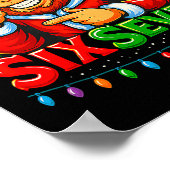 Santa Bigfoot Christmas Sasquatch 67 Funny Meme Si Poster (Ecke)