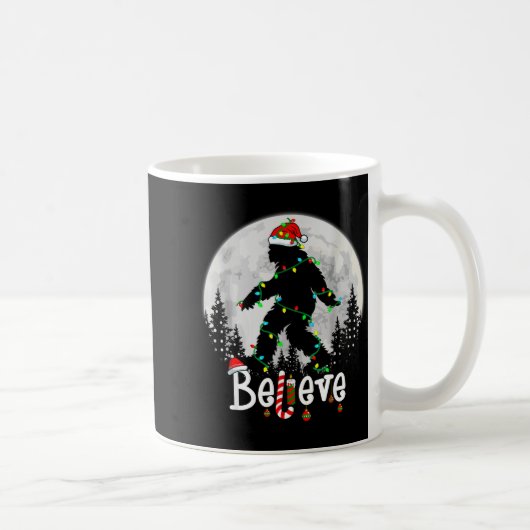 Santa Bigfoot Christmas Sasquatch Believe Xmas Men Kaffeetasse (Rechts)