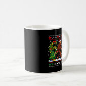 Santa Bigfoot Christmas Tree Funny Sasquatch 67 Kaffeetasse (VorderseiteRechts)