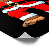 Santa Bigfoot Christmas Tree Sasquatch 67 Six Seve Poster (Ecke)