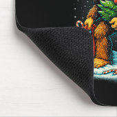 Santa Bigfoot Christmas Tree Turkey Reindeer Thank Mousepad (Ecke)