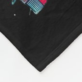 Santa Bigfoot Christmas Tree Xmas Lights Funny Sas Fleecedecke (Ecke)