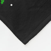 Santa Bigfoot Christmas Tree Xmas Lights Funny Sas Fleecedecke (Ecke)