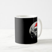 Santa Bigfoot Christmas Tree Xmas Lights Funny Sas Kaffeetasse (VorderseiteRechts)