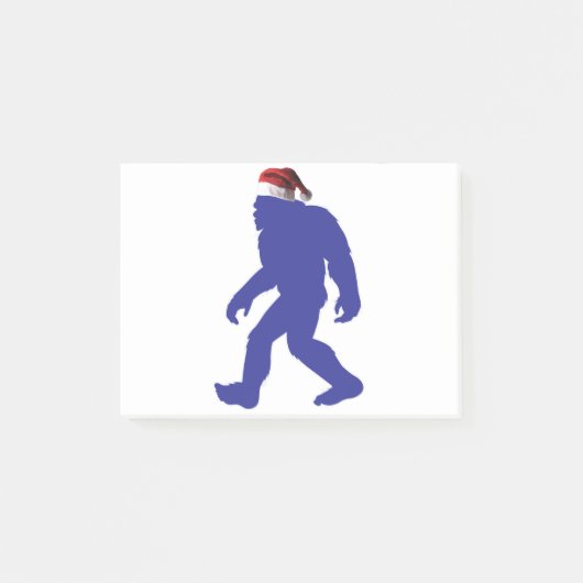 Santa-Bigfoot Post-it Klebezettel (Vorderseite)
