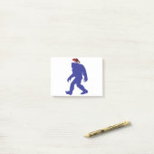 Santa-Bigfoot Post-it Klebezettel (Auf Schreibtisch)
