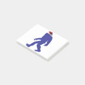 Santa-Bigfoot Post-it Klebezettel (angewinkelt)