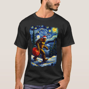 Santa Bigfoot Weihnachten Lustig Sasquatch Glaube T-Shirt