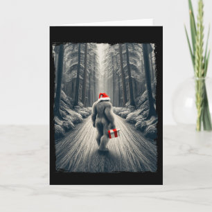 Santa Bigfoot Weihnachten Sasquatch Glauben  Karte