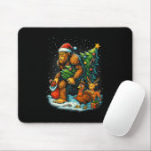 Santa Bigfoot Weihnachtsbaum Truthahn Renntier Dan Mousepad (Mit Mouse)