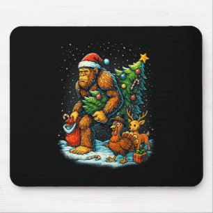 Santa Bigfoot Weihnachtsbaum Truthahn Renntier Dan Mousepad