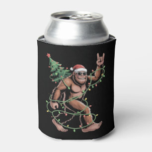 Santa Bigfoot Weihnachtsbaum Xmas Lichter Sasquatc Dosenkühler