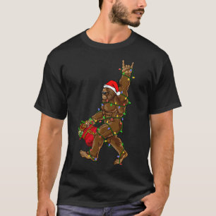 Santa Bigfoot Weihnachtsbeleuchtung Rockt Spaß Sas T-Shirt