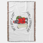 Santa Bin Chicken Decke (Vorderseite Vertikal)