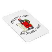 Santa Bin Chicken Magnet (Rechte Seite)